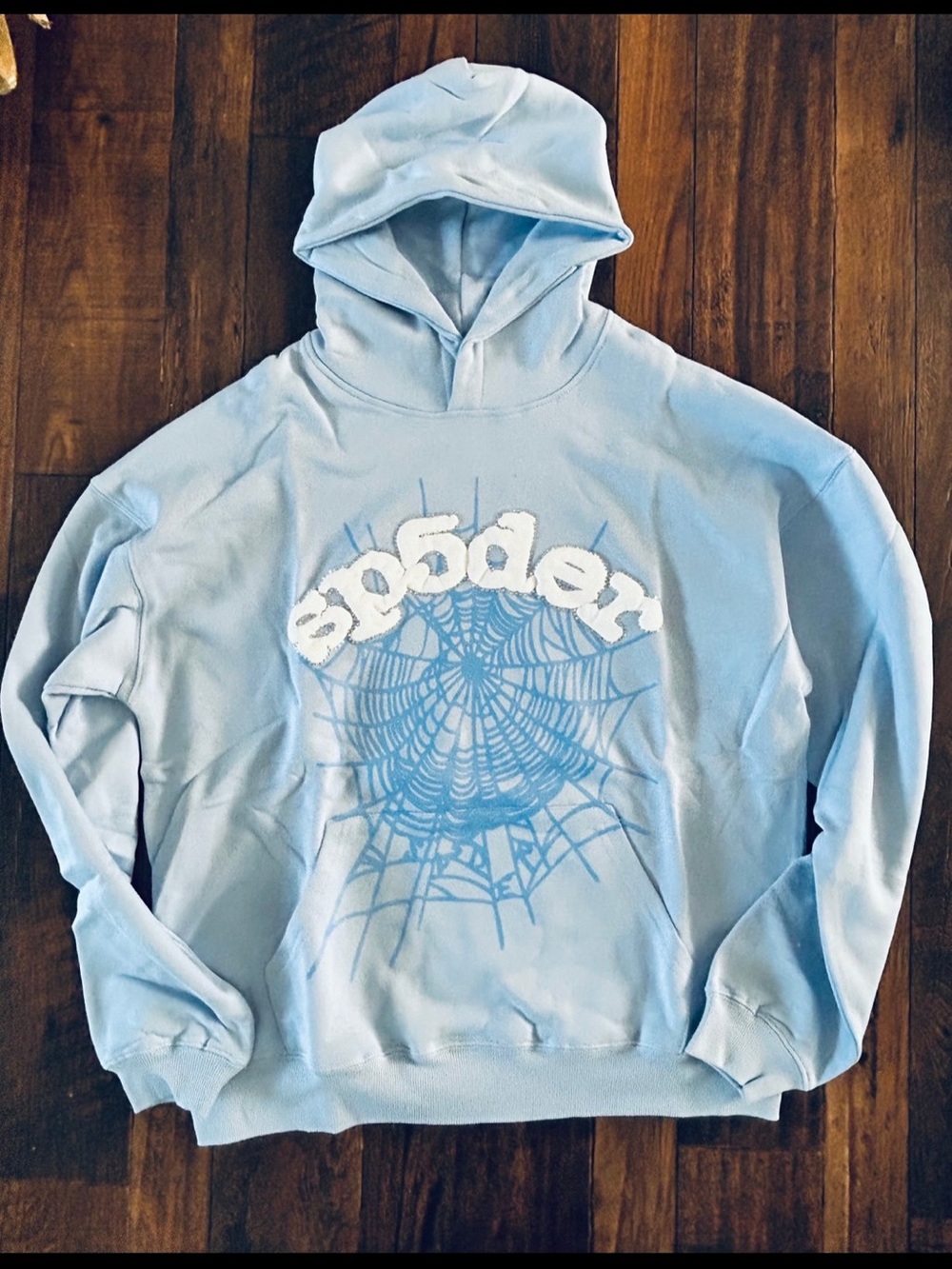 Light Blue Spyder Hoodie Sweatshirt